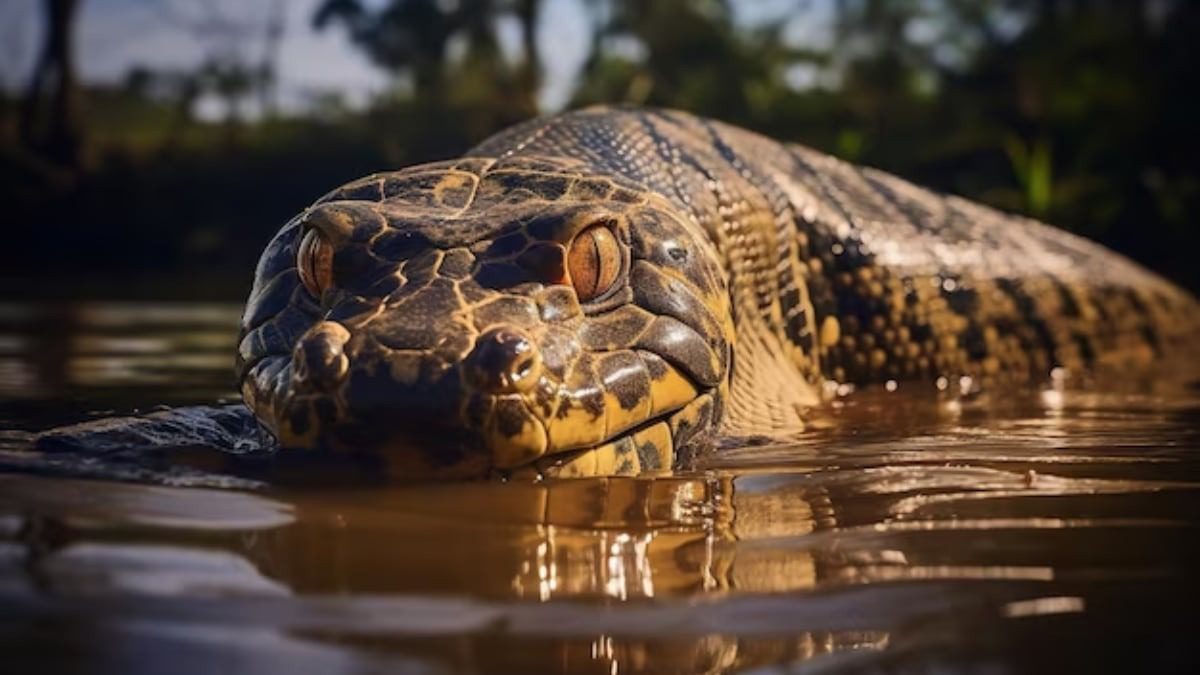 Insoportable vídeo viral de un pescador luchando contra una anaconda gigante