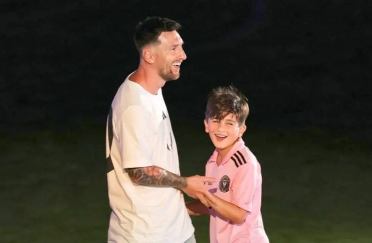 Lionel Messi fue humillado por su hijo durante su presentación en el Inter de Miami.