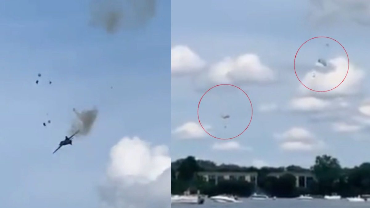 Vídeo: Dos pilotos saltan de un avión segundos antes de que se estrelle ➤ Buzzday.info