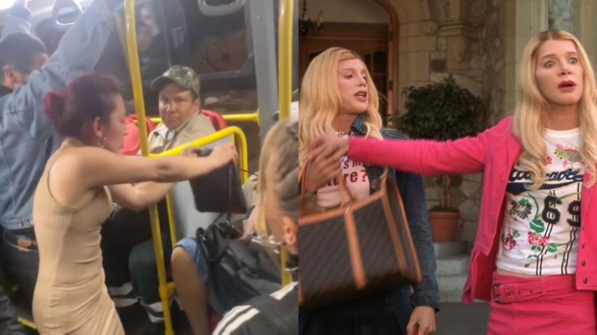 En TransMilenio, las mujeres se enzarzaron en una pelea que recuerda a una escena de la película ¿Dónde están las rubias?