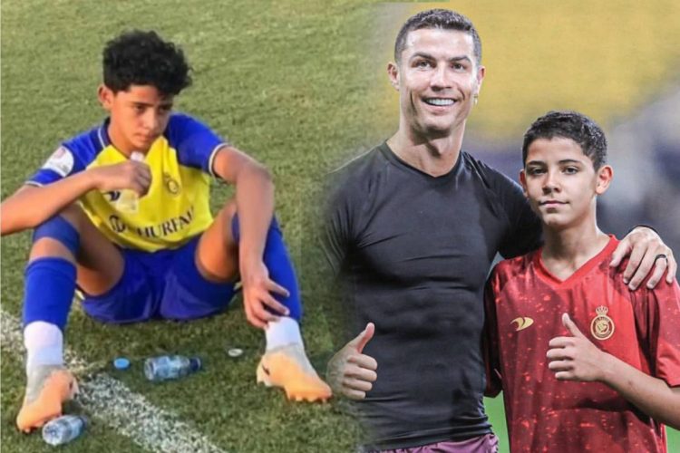 El hijo de Cristiano Ronaldo marcó un gol, demostrando que ha heredado el talento de su padre