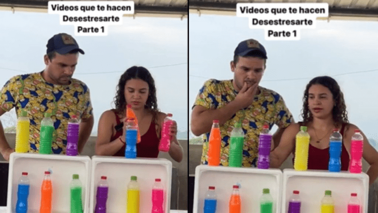 Una mujer se siente estresada tras convencer a su marido de jugar a un juego de la botella