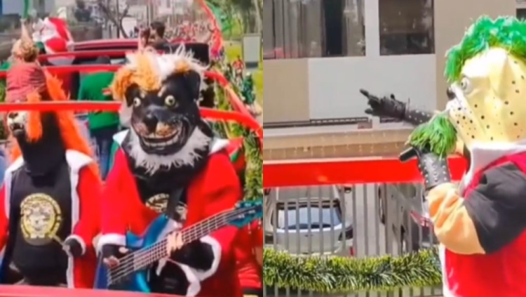 Perros vagan por las calles y cantan villancicos de rock; mira este divertido vídeo