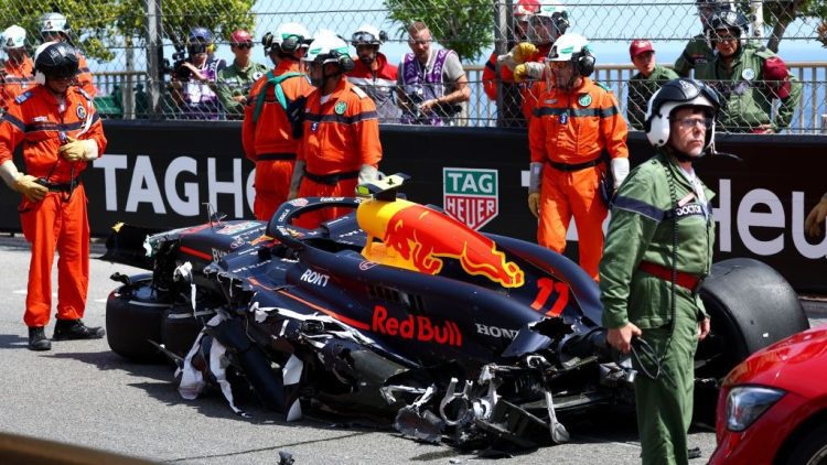 Vídeo del accidente de Checo Pérez en el Gran Premio de Mónaco