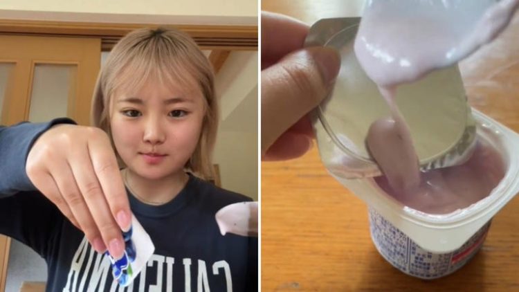 Una japonesa muestra cómo funciona la tapa del yogur en su país, y la gente alucina: “Están a otro nivel”