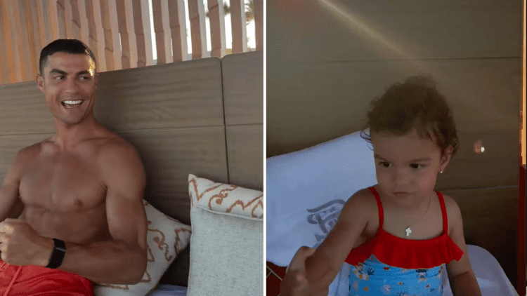 Cristiano Ronaldo encantado com declaração da filha Bella: “Amo-te, papá”