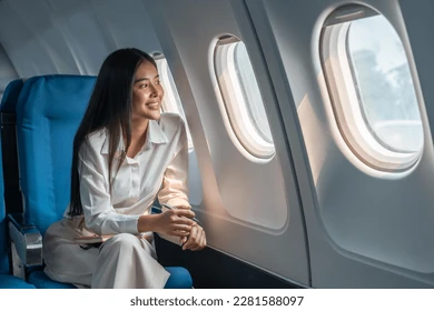 飛行機内で奇妙な方法で注目を集めようとする若い女性 ― 客室乗務員の反応をご覧ください