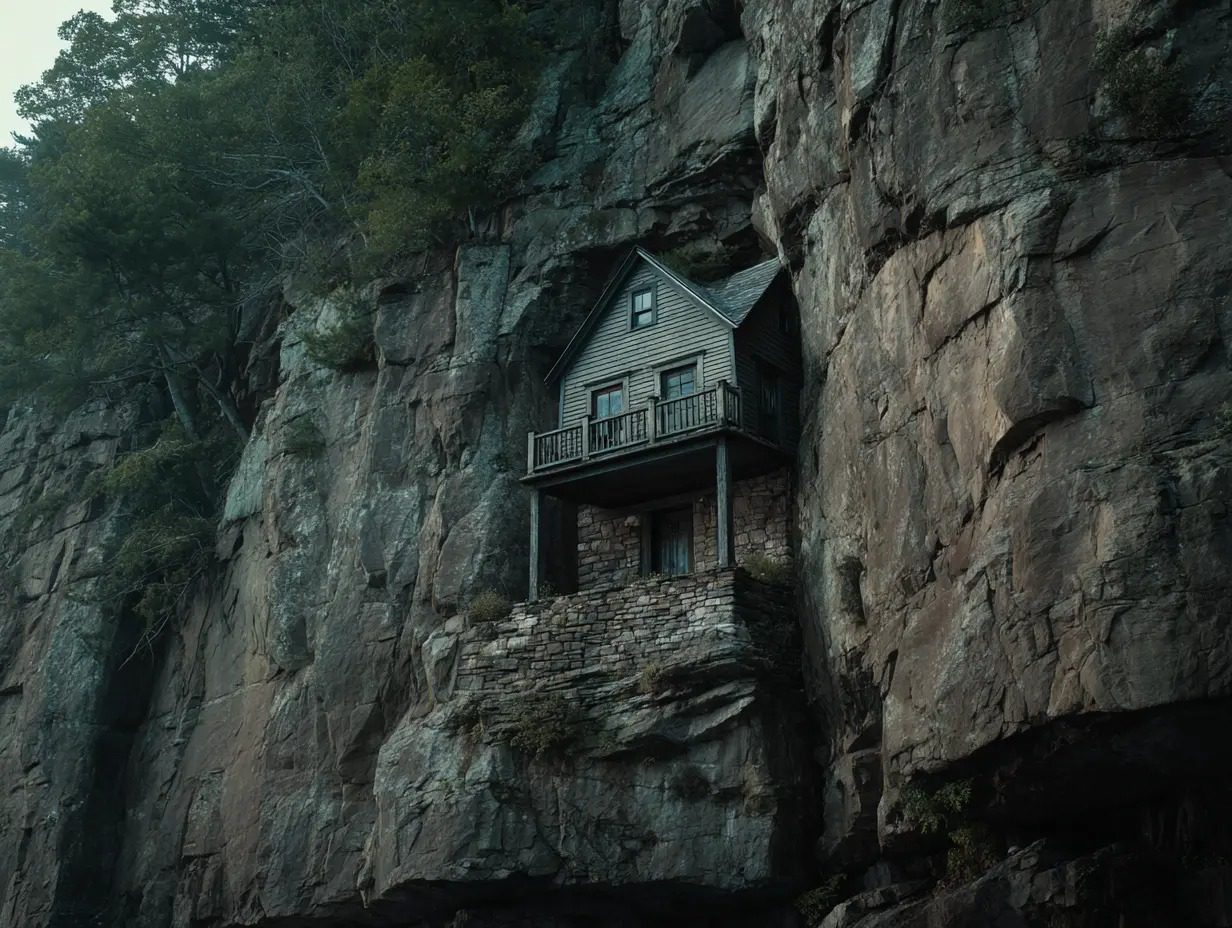 Hegymászók találnak egy házat Mountain Side-ban. Aztán benéznek!